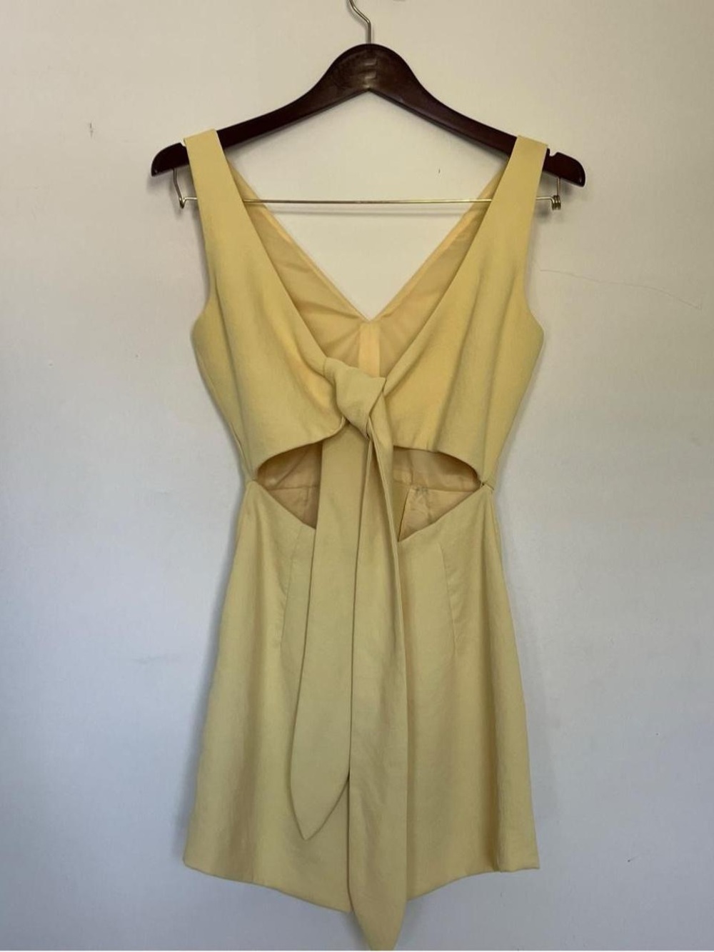Wilfred yellow romper w pockets